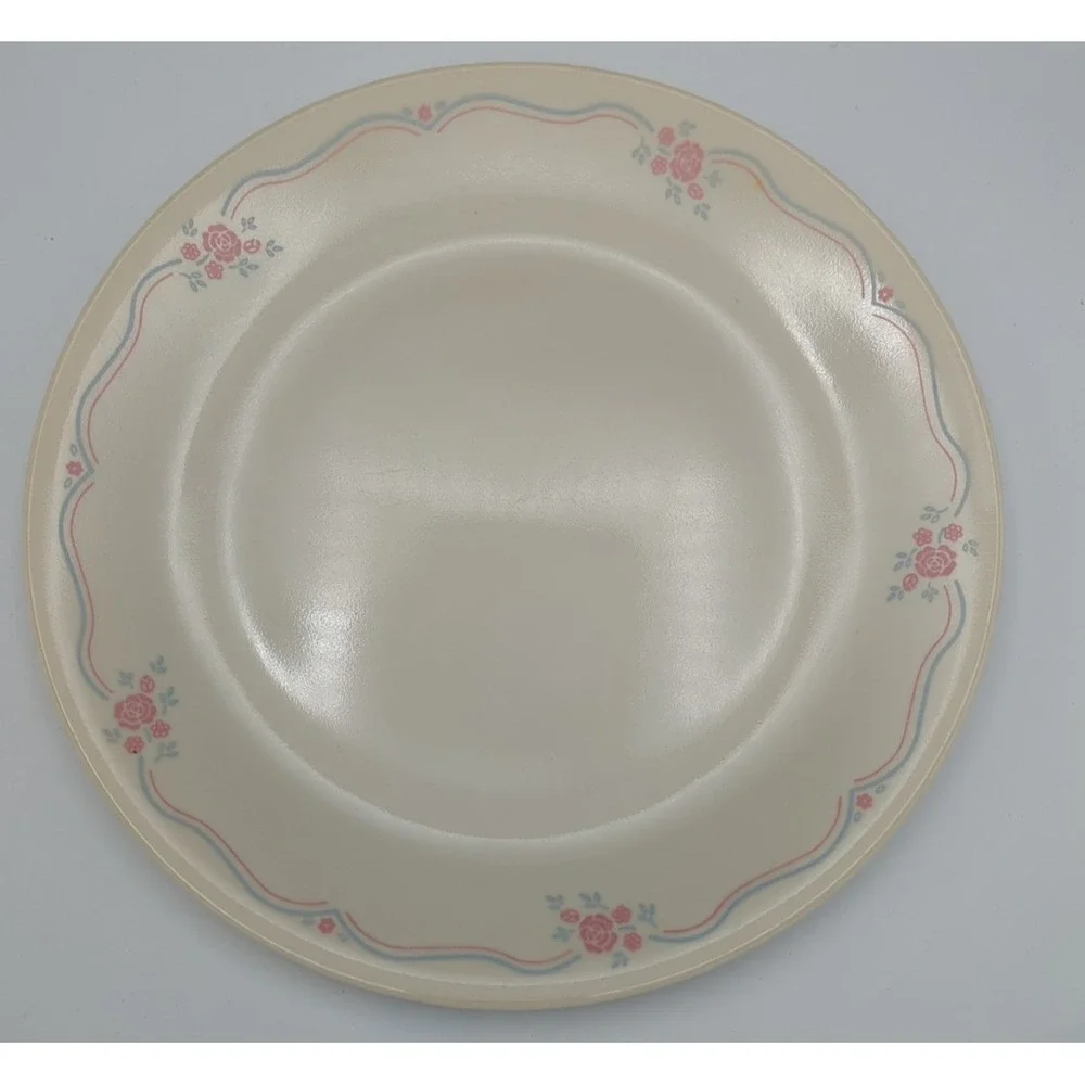 Vintage‎ Corelle English Dinner Plates Pink Roses 10.5